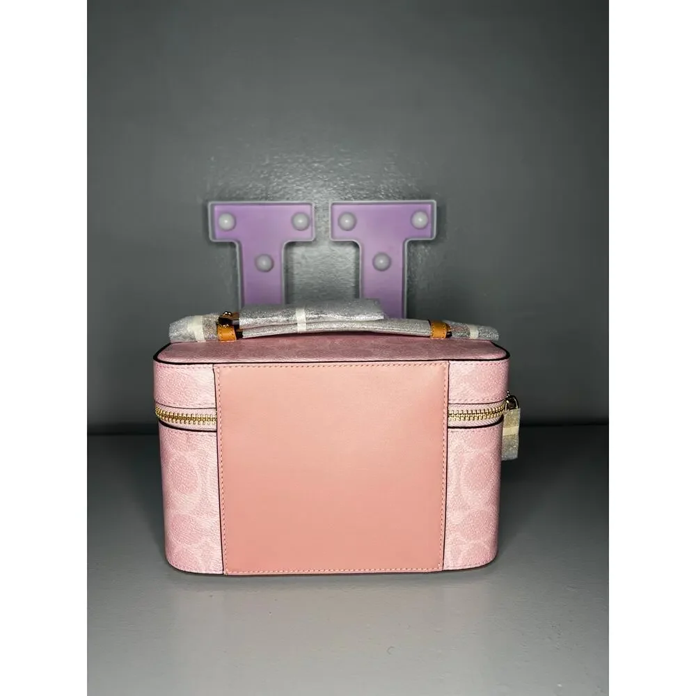 Coach Powder Pink Vanity Cosmetics Case